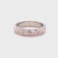 The Tri-Metal Rose Gold Mokume Gane Knife Edge Band