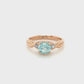 The Fairmined Rose Gold Three Stone Twist Ring (Ready to ship in size 6.25)