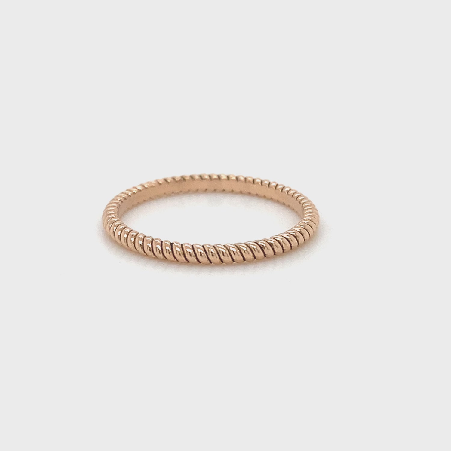 The Rope Band (Ready to ship in 14K Rose size 7.5)