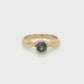The Montana Sapphire Fairmined Twist Ring (Ready to ship in size 6)
