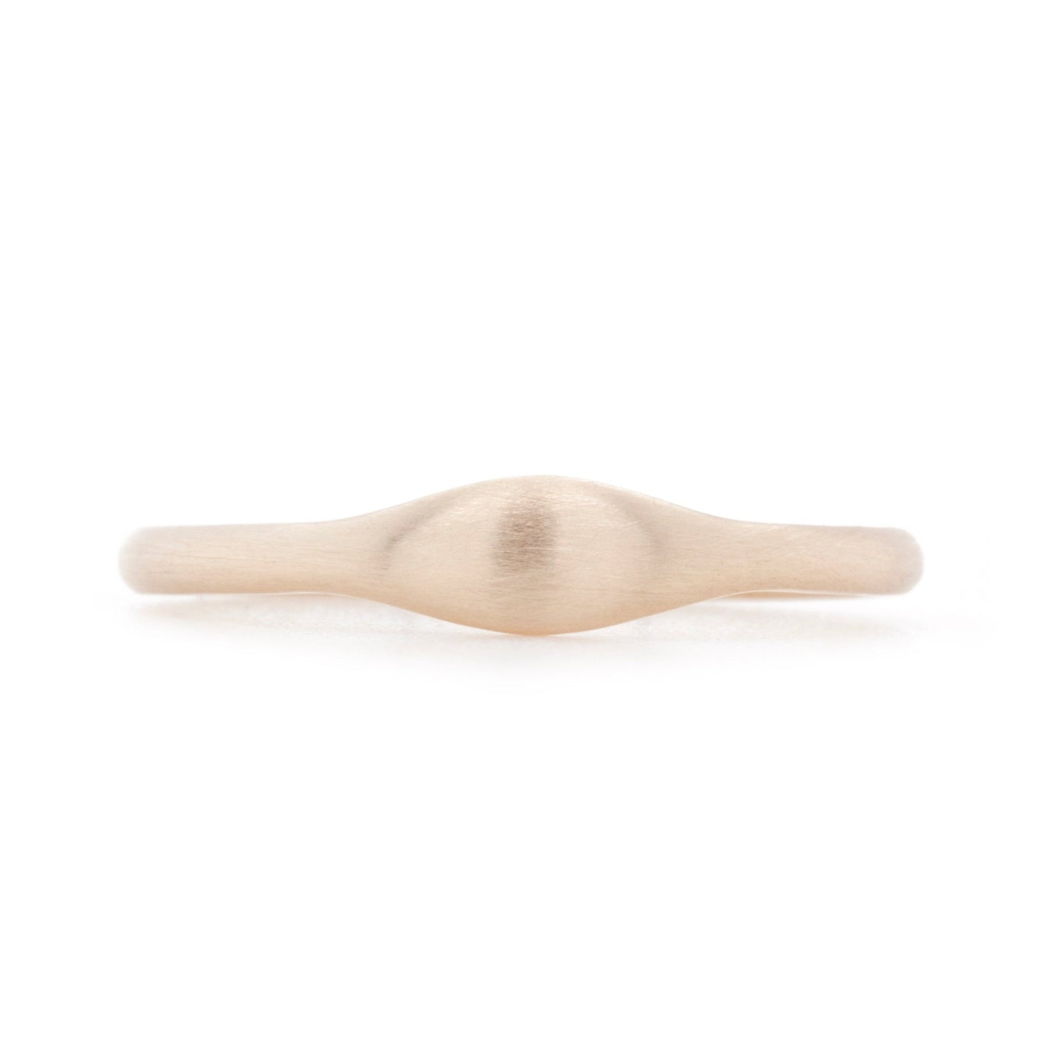 The Fairmined Petite Droplet Ring (Ready to ship in size 7 with a matte finish) - W.R. Metalarts