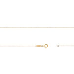0.9mm x 1.05mm Cable Chain in Fairmined Yellow Gold - W.R. Metalarts