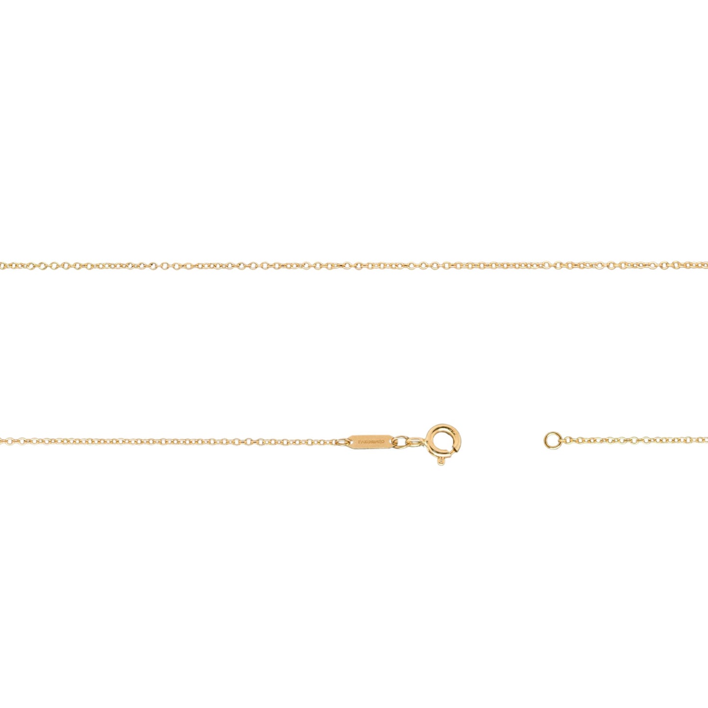 1.2mm x 1.4mm Cable Chain in Fairmined Yellow Gold - W.R. Metalarts