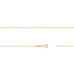 1.2mm x 1.4mm Cable Chain in Fairmined Yellow Gold - W.R. Metalarts