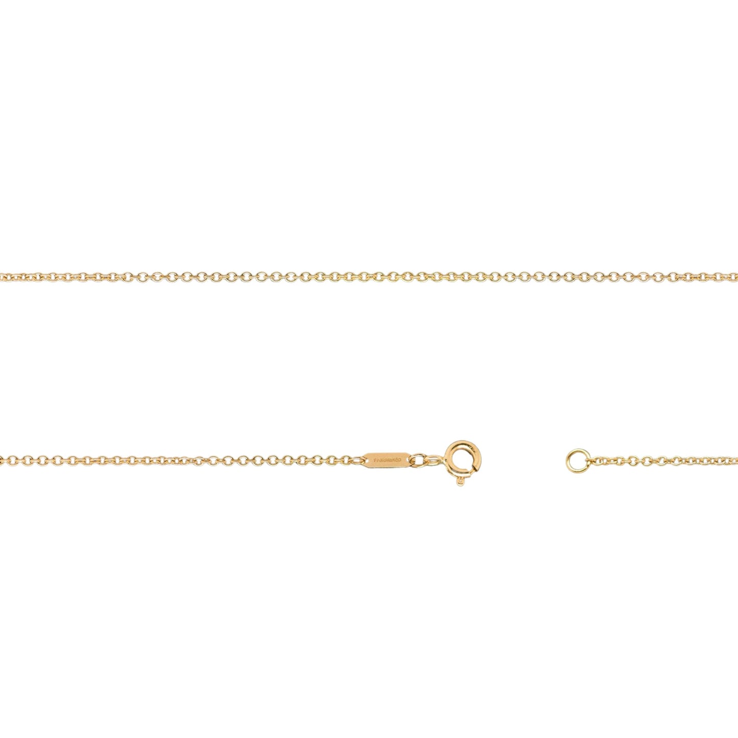 1.6mm x 1.8mm Cable Chain in Fairmined Yellow Gold - W.R. Metalarts