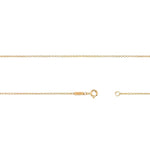1.6mm x 1.8mm Cable Chain in Fairmined Yellow Gold - W.R. Metalarts