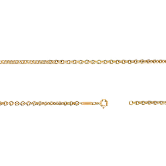 2.95mm x 3.4mm Cable Chain in Fairmined Yellow Gold - W.R. Metalarts