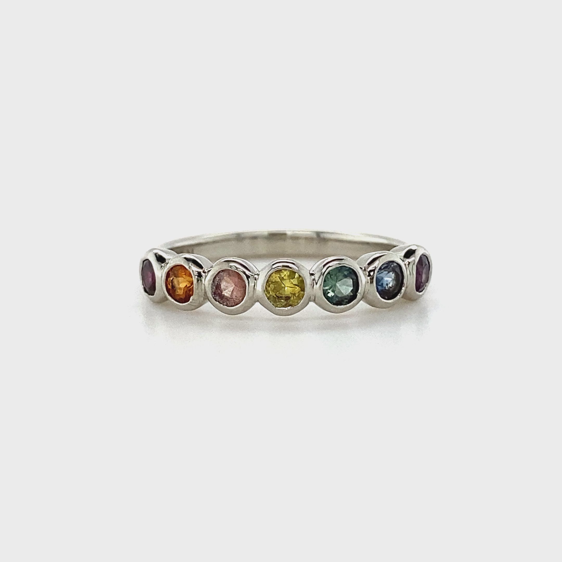 The Seven Stone Rainbow Ring – W.R. Metalarts
