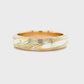 The Bi-Metal Mokume Gane Yellow Gold Band