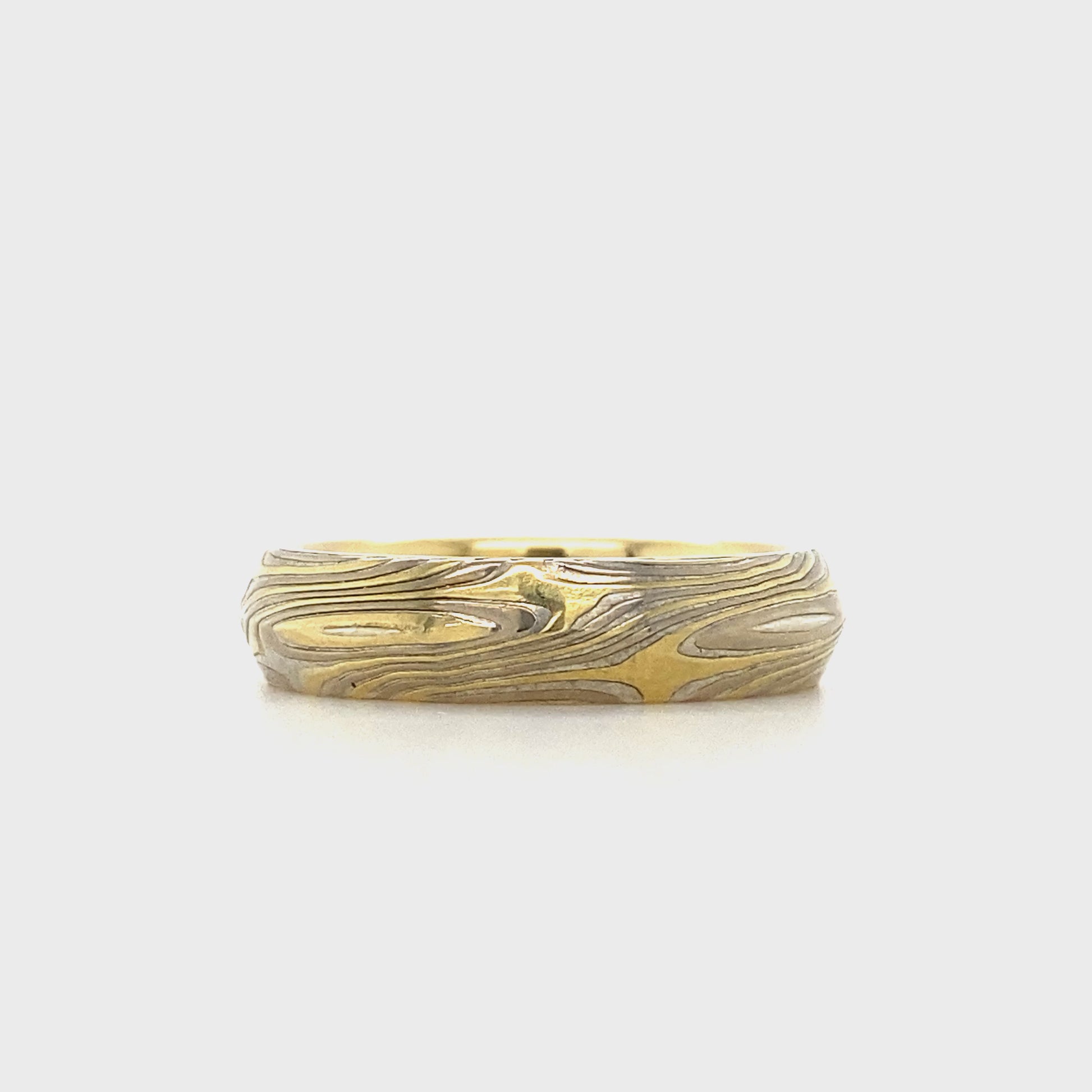 Soft Knife Edge Band 18K Yellow Gold