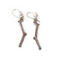 Mokume Branching Earrings - W.R. Metalarts