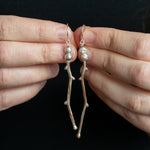 Mokume Branching Earrings - W.R. Metalarts