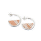 Mokume Crescent Hoops - W.R. Metalarts