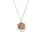 Mokume Hexagon Pendant - W.R. Metalarts