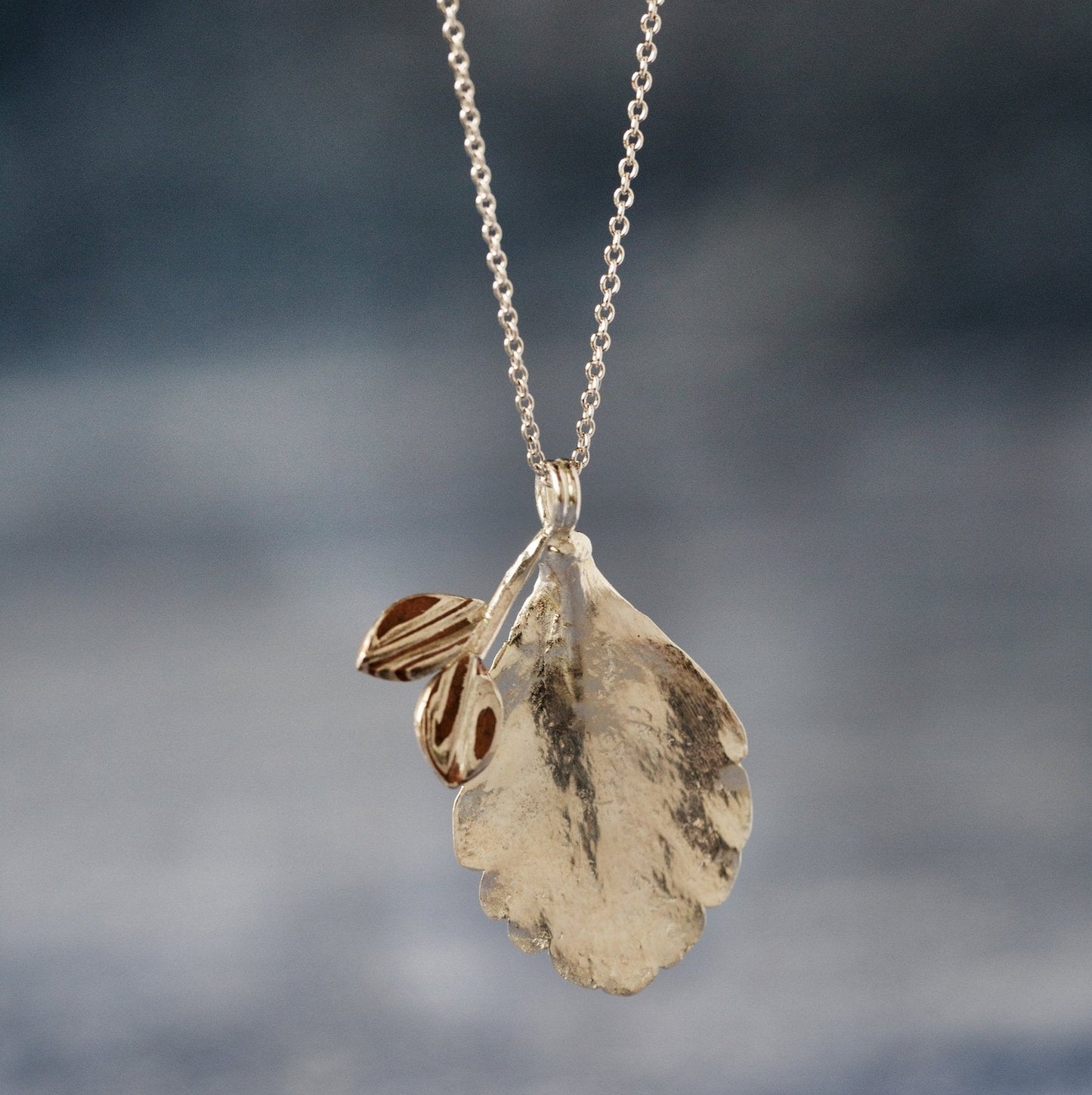 Silver Leaf Pendant - W.R. Metalarts