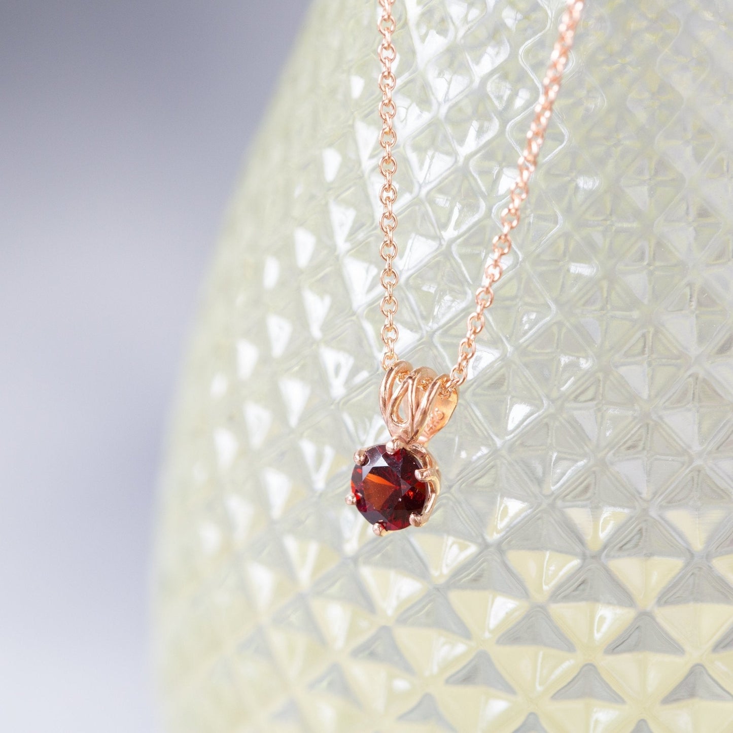 The Arizona Garnet Pendant - W.R. Metalarts