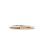 The Black Pavé Band (Ready to ship in 14K yellow gold size 7) - W.R. Metalarts