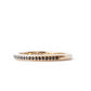 The Black Pavé Band (Ready to ship in 14K yellow gold size 7) - W.R. Metalarts