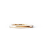 The Black Pavé Band (Ready to ship in 14K yellow gold size 7) - W.R. Metalarts