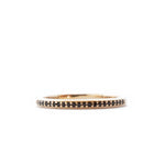 The Black Pavé Band (Ready to ship in 14K yellow gold size 7) - W.R. Metalarts