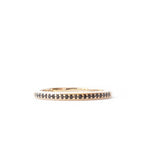 The Black Pavé Band (Ready to ship in 14K yellow gold size 7) - W.R. Metalarts