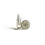 The Black Spinel Compass Cufflinks - W.R. Metalarts