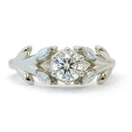The Diamond Olive Branch Ring - W.R. Metalarts