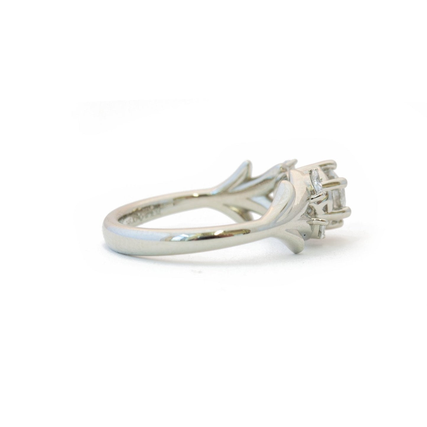 The Diamond Olive Branch Ring - W.R. Metalarts