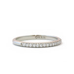 The Diamond Pavé Band (Ready to ship in 14K palladium white gold size 7) - W.R. Metalarts
