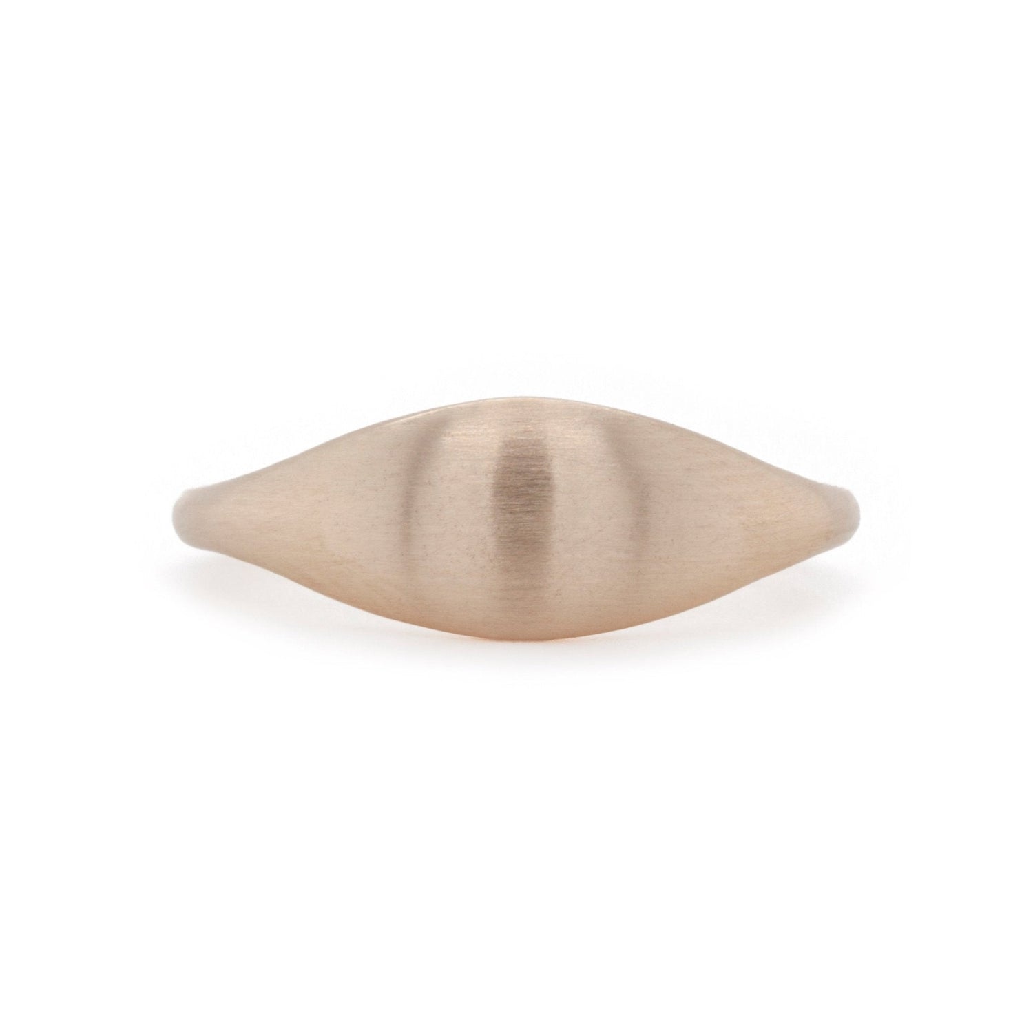 The Fairmined Drop Ring (Ready to ship in size 7 with a matte finish) - W.R. Metalarts