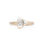 The Fairmined New Hampshire Goshenite Trillion-Cut Woodgrain Solitaire (Ready to ship in size 7) - W.R. Metalarts