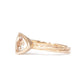 The Fairmined New Hampshire Goshenite Trillion-Cut Woodgrain Solitaire (Ready to ship in size 7) - W.R. Metalarts