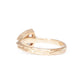 The Fairmined New Hampshire Goshenite Trillion-Cut Woodgrain Solitaire (Ready to ship in size 7) - W.R. Metalarts