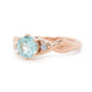 The Fairmined Rose Gold Three Stone Twist Ring (Ready to ship in size 6.25) - W.R. Metalarts