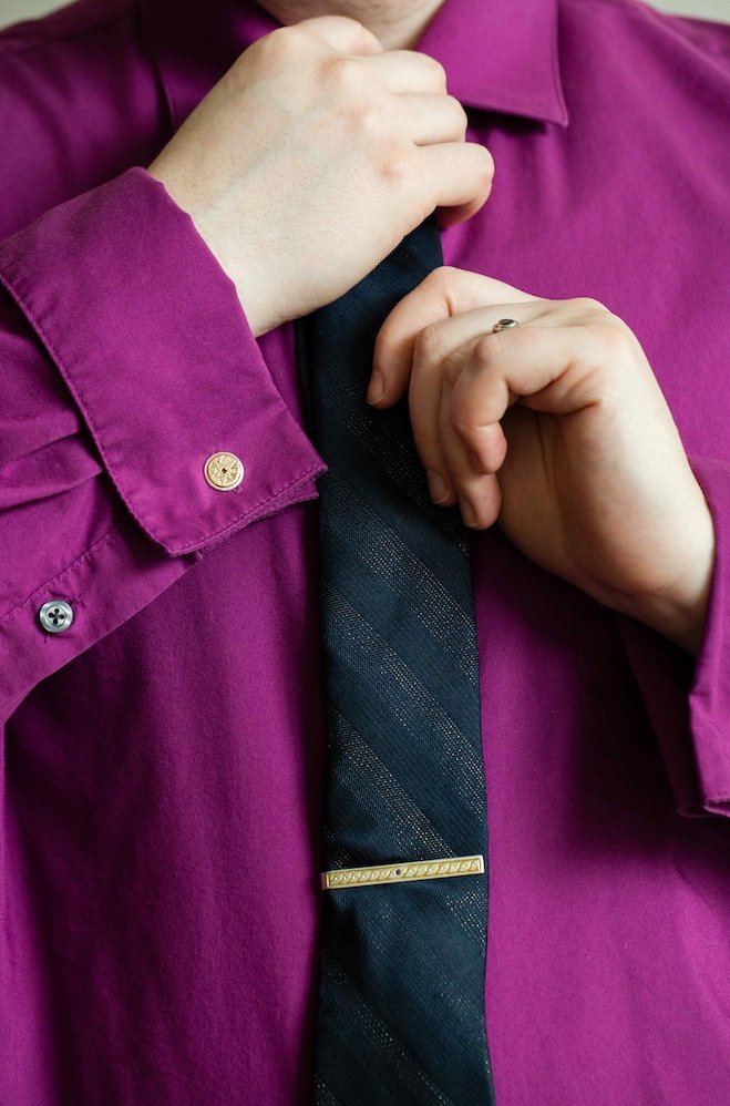 The Garnet Compass Cufflinks - W.R. Metalarts