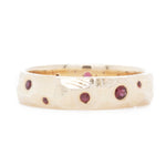 The Garnet Scattered Stars Ring (Ready to ship in size 7) - W.R. Metalarts