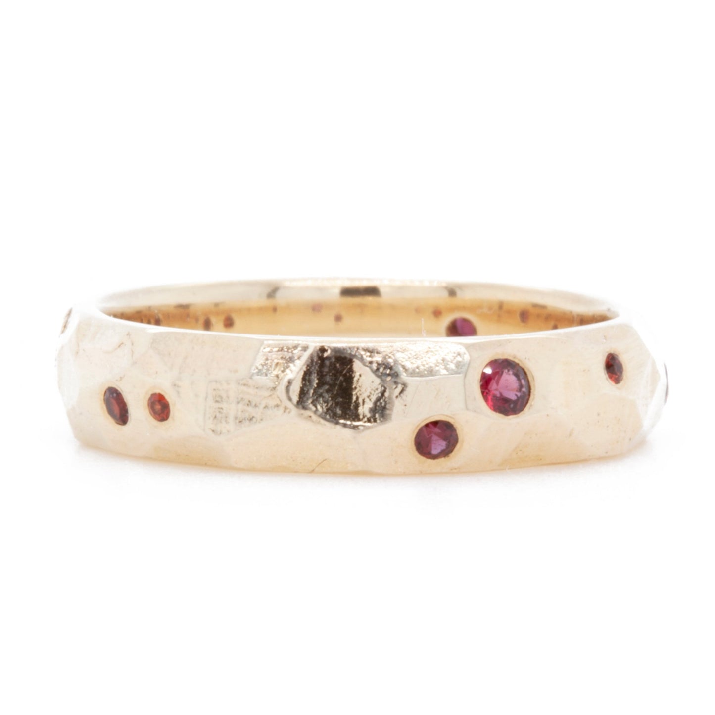 The Garnet Scattered Stars Ring (Ready to ship in size 7) - W.R. Metalarts