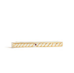 The Gilded Garnet Tie Bar - W.R. Metalarts