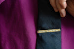 The Gilded Garnet Tie Bar - W.R. Metalarts