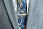 The Gilded Garnet Tie Bar - W.R. Metalarts