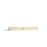 The Gilded Garnet Tie Bar - W.R. Metalarts