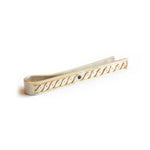 The Gilded Garnet Tie Bar - W.R. Metalarts