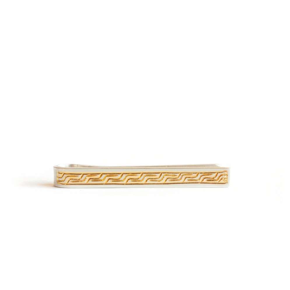 The Gilded Steps Tie Bar - W.R. Metalarts