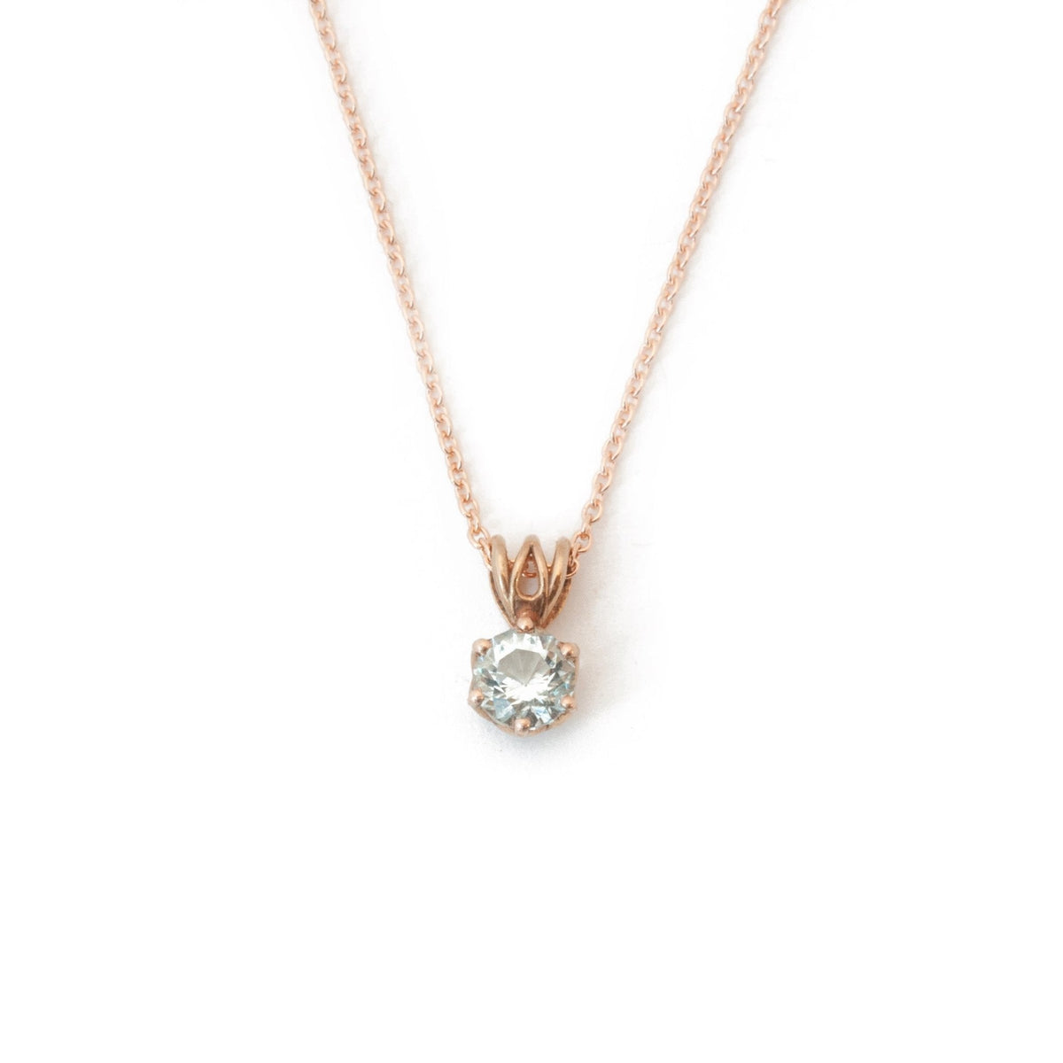 The Maine Aquamarine Pendant - W.R. Metalarts