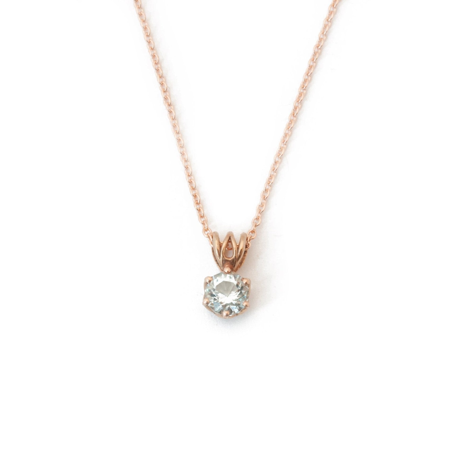 The Maine Aquamarine Pendant - W.R. Metalarts