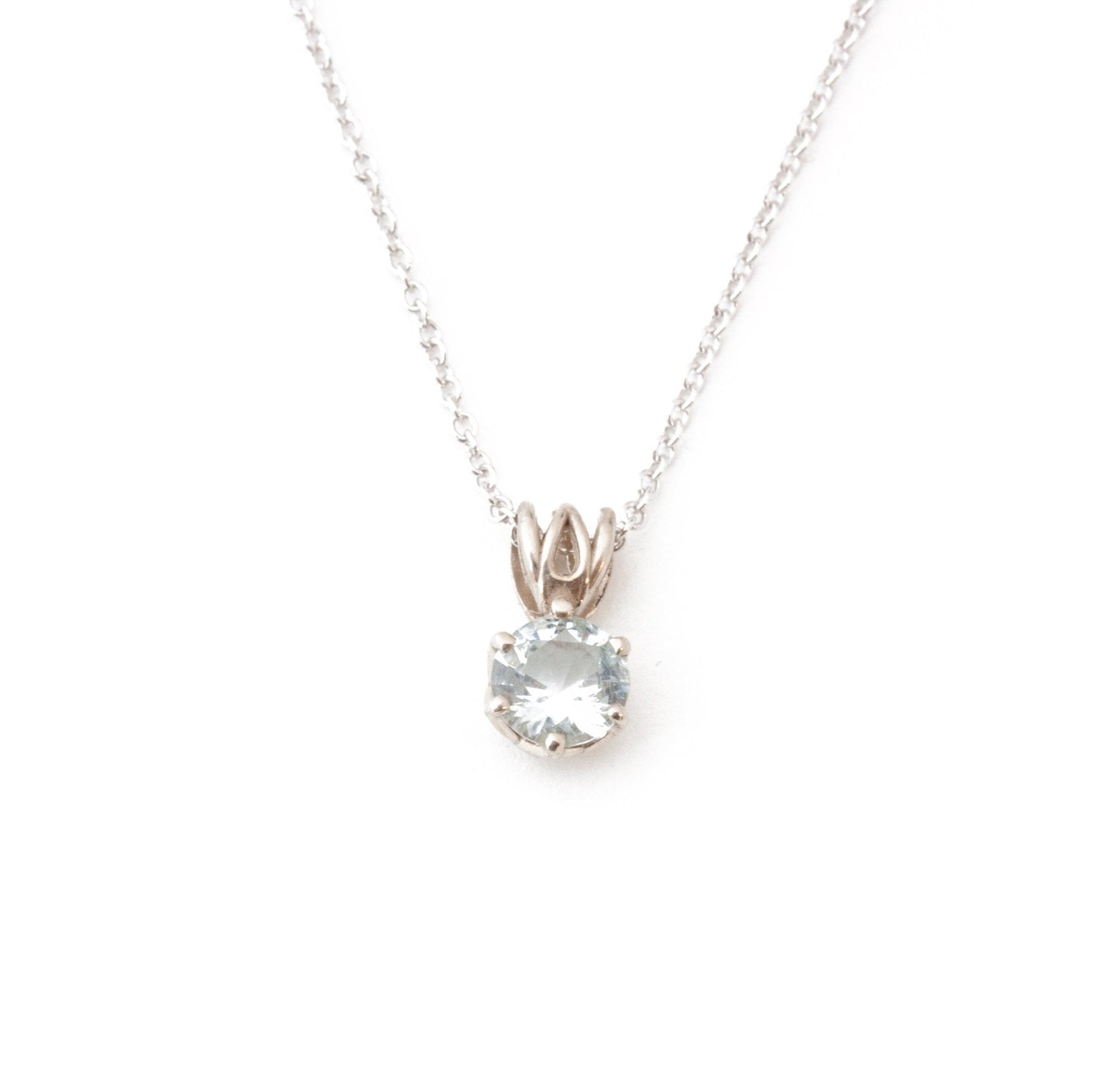 The Maine Aquamarine Pendant - W.R. Metalarts
