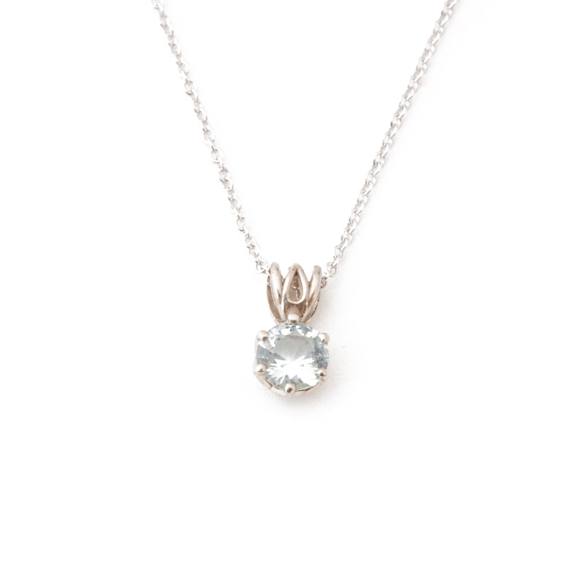 The Maine Aquamarine Pendant - W.R. Metalarts