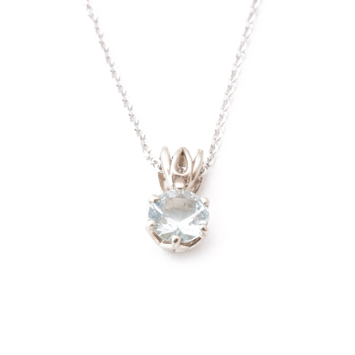 The Maine Aquamarine Pendant - W.R. Metalarts