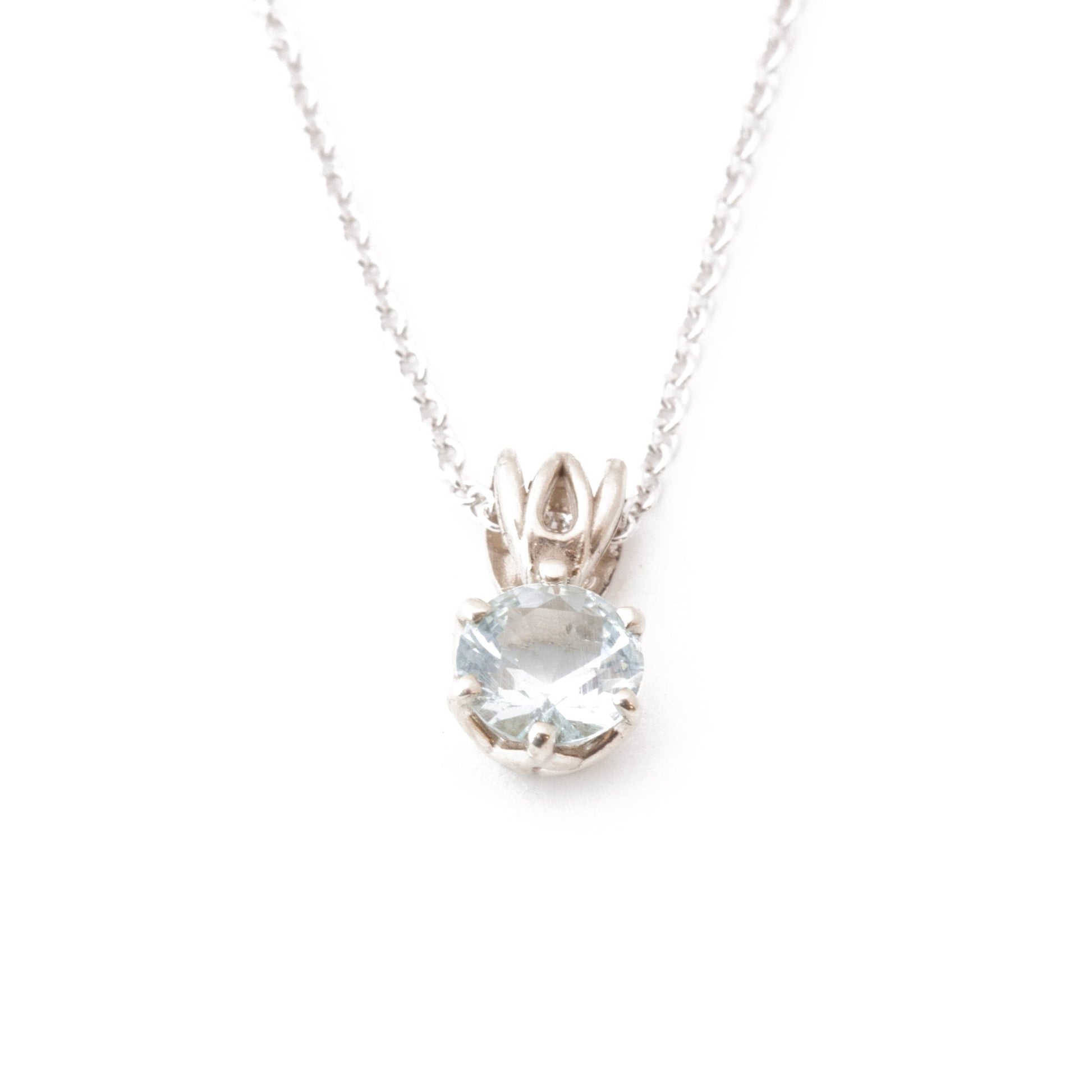 The Maine Aquamarine Pendant - W.R. Metalarts