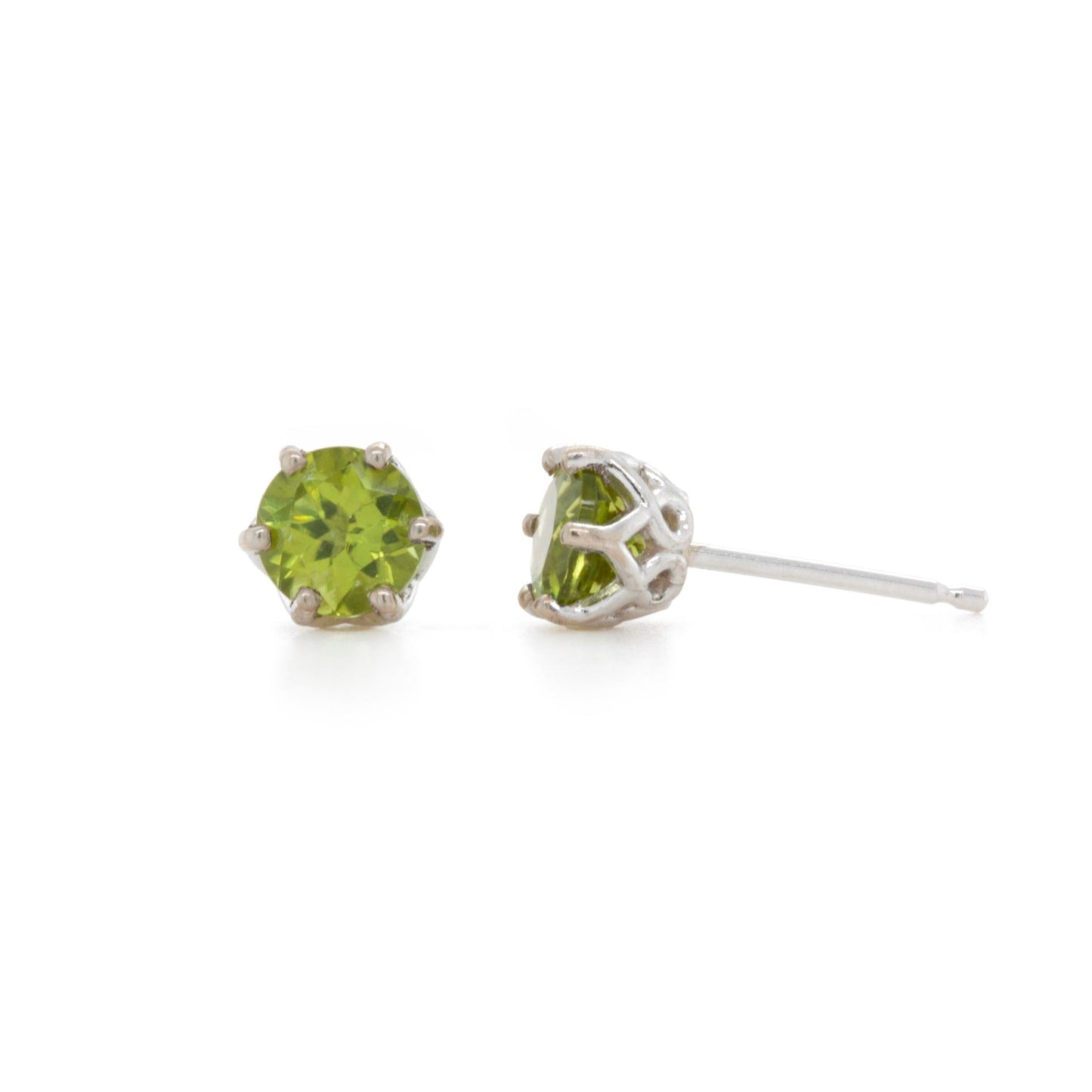 The Mesa Verde Peridot Studs - W.R. Metalarts